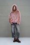 Pink Hooded Oversize Short Jacket 18293