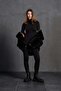Black Fur Look Oversize Jacket 18185 - 3