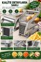 Complete Metal Manual Potato and Vegetable Slicer Machine with Top Handle and Stainless Steel Blades - 5