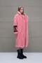 Pink Fur Look Oversize Long Jacket 18239 - 4