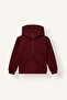 Zippered Kangaroo Pocket Hooded Basic Sweatshirt Cardigan for Girls C8110A826Au
