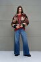 Beige Plaid Bomber Jacket 18142 - 2