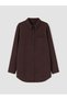 Vizyon New Season Brown Pocketed Women's Shirt Tunic - 5