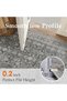 Purecottage Rectangular Carpet, Beige Textile, Large Machine Design Carpet, Non-Slip, Washable and Resistant - 5