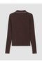 Brown Polo Neck Women's Bodysuit - 6