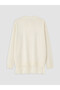 Özmarka New Season Ecru Crew Neck Lace Detailed Women's Knitwear Tunic - 6