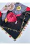 Hand Work Needlepointed Square Writing 100X100 cm Handcrafted - 4