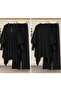 Women's Polo Collar Buttoned Oversize Knitwear Set with Drawstring Detail - 2