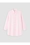 Vizyon New Season Pink Plus Size 100% Cotton Women's Shirt Tunic - 3