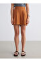 Two Mt Shop Quality Xside Orange Women's Pleated Shorts with Elastic Waist - 2