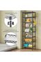 8-Tier Shelving Unit, Adjustable, 4-Tier Storage Shelves (Black) - 4