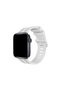 Apple Watch 38mm Kr408 Striped Silicone Band - White
