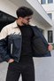 New Season Men's Quilted Oversize Bomber Leather Jacket - 2