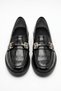 Rusberte Nonu Buckle Women's Ballerina Flats Black Croka - 3