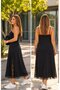 Women's Strappy Lace Detailed Long Viscose Dress
