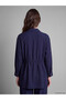 Vizyon New Season Navy Blue Lace-Up Women's Shirt Tunic - 4