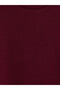 Vizyon New Season Burgundy Large Size Crew Neck Women's T-Shirt - 2