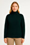 Fisherman Collar Knitted Sweater Cotton Thick Corded Fabric Woven - Khaki - 3