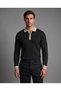 Men's collar zippered shirt collar knitwear