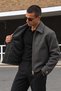 New Season Men's Relax Fit Premium Double Zipper Cashmere Jacket Coat - 3