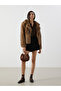 Alita City with a Difference, Lcw Vision Black Tweed Plain Mini Women's Shorts Skirt