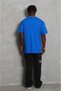 Unisex Oversized plain crew neck t-shirt - blue - 3
