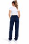 Women's Comfortable Fit Sweatpants with Double Piping on the Sides, Zipper Pocket Detail, Blue, Navy Blue, Black, Burgundy, Khaki, Gray - 4