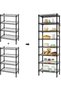 8-Tier Shelving Unit, Adjustable, 4-Tier Storage Shelves (Black) - 3