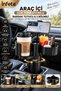 In-Car Multifunctional Cup Holder & 2 Compartments (360 °   Rotatable & Expandable Top Chamber &...