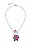 Purple Asymmetrical Design Idylila Flower Cutout Y Necklace - 2