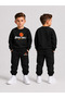 Boys' Crew Neck Sweatshirt Tracksuit Set 2-Piece Printed Top and Bottom Set