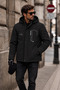 New Season Water and Wind Resistant Fur Lined Hooded Coat - 4