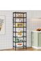 8-Tier Shelving Unit, Adjustable, 4-Tier Storage Shelves (Black) - 6