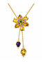 Yellow Idylila Flower Cutout Y Necklace - 2
