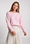 Soft Textured Oversize Knitwear Sweater Lpf0063 Sugar Pink - 2