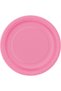 8 Hot Pink Plates 7''