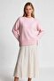 Soft Textured Oversize Knitwear Sweater Lpf0063 Sugar Pink - 4