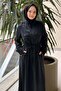 Missdalida High Collar Pocket Cover Full Length Zippered Cupro Cap - 3