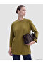 Vizyon New Season Green Soft Touch Women's Sweatshirt Tunic