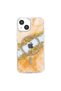 Onegif apple iphone 15 lotus glitter magsafe cover - orange - 3