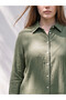 Vizyon New Season Khaki Plus Size Women's Shirt - 3