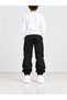Boys' School Sweatpants Black Rubber Cuffed Pockets Daily Comfortable Children's Sweatpants - 2