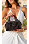 Women's Long Strap Silver Logo Luxury Design Hand and Shoulder Bag Size: 22 X 12 cm - 2