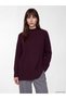 Esvab • Modern & Distinctive Half Fisherman Roba Collar Loose Fit Women's Knitwear Tunic