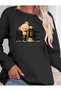 Women's Long Sleeve Crew Neck Viscose Two Thread Blouse - 2