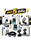 5-in-1 Car Accessories Bundle – Car Charger, Magnetic Phone Holders, Air Freshener & USB-C Cable
