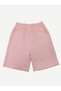 Makiteks Blue Pink Double Comfortable Cut Elastic Waist Pocketed Combed Cotton Shorts Daily Basic Regenerated Sweat Bermuda - 2