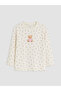 Rmz Gi̇yi̇m Farkiyla Zero Roba Collar Printed Girls' T-Shirt