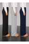 Women's 3-Piece Winter Thick Cotton Sweatpants Set Black Gray Navy Blue
