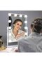 مرآة تجميل مضاءة مع 12 مصباح LED قابل للتعتيم، و3 أوضاع إضاءة ملونة - 6